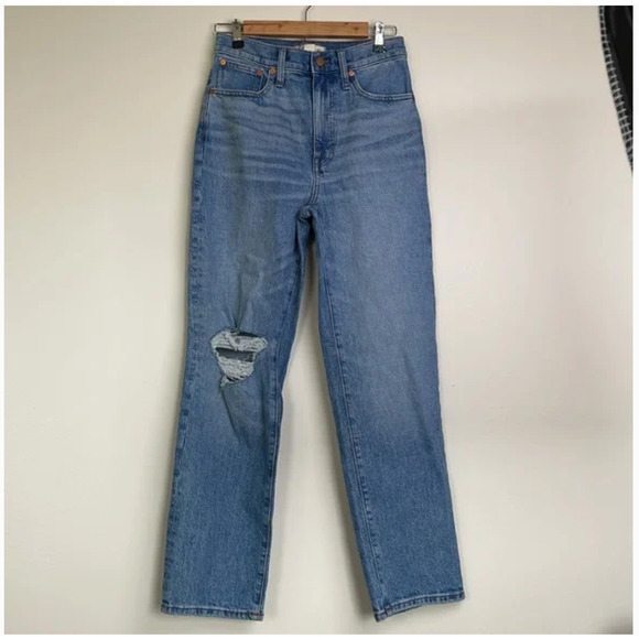 Madewell‎ The Perfect Vintage Straight Jean in Reinhart Wash Size 26 - Picture 4 of 8